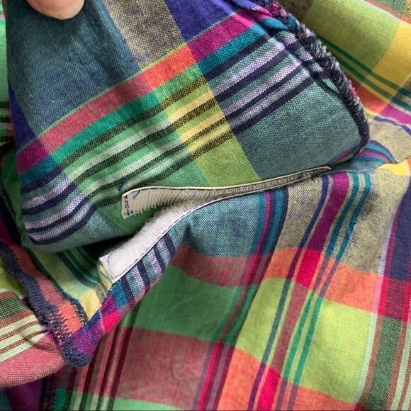 Vintage 80’s Perry Ellis Cotton Plaid Fall Jacket - Picture 12 of 12